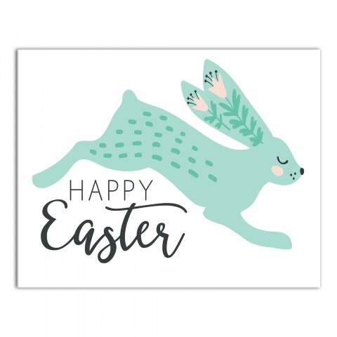 Leaping Rabbit Wall Art