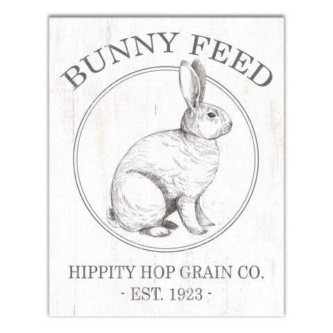 Bunny Feed Hippity Hop Grain Co Wall Art