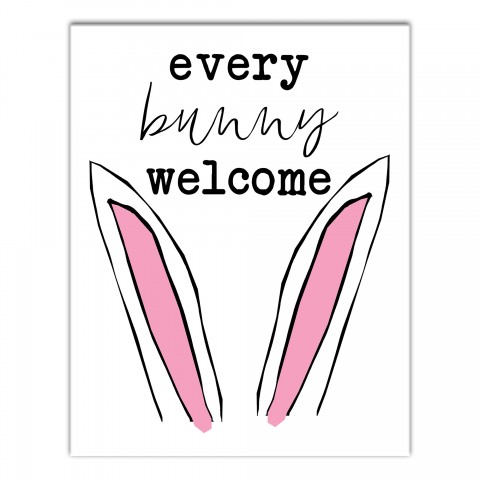Every Bunny Welcome Wall Art