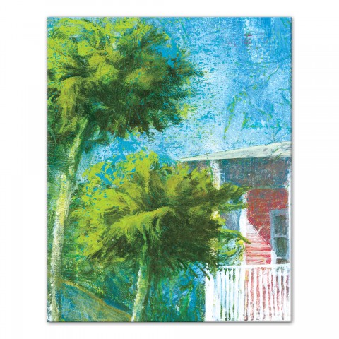 Tropical Oasis 16x20 Canvas Wall Art
