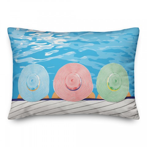 Sun Bathing Beauties Pillow