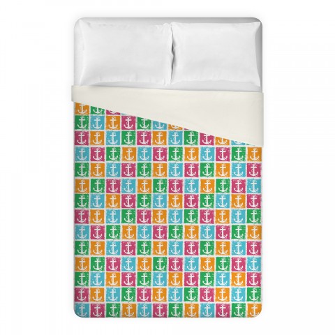 Colorful Anchor Pattern Duvet