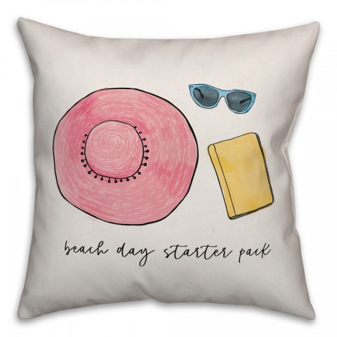 Beach Day Starter Pack  Pillow