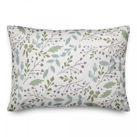 Simple Cool Botanicals 14x20 Spun Poly Pillow