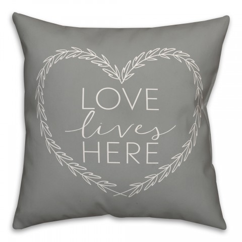 Love Lives Here Pillow