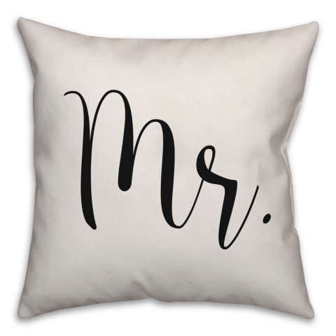 Mr Script Pillow