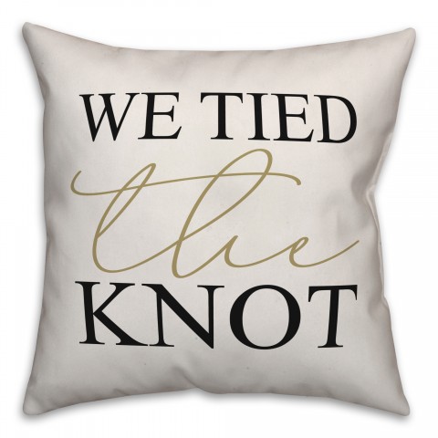 We tied the knot Pillow