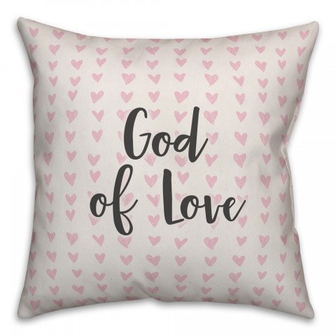 God of Love Spun Poly Pillow