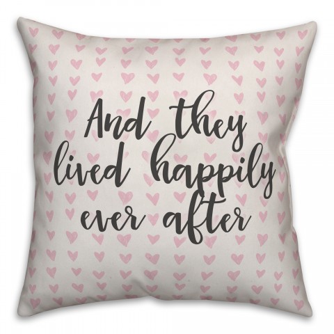 And They Lived Happily Ever After Spun Poly Pillow