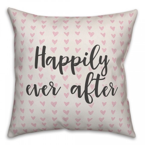 Happily Ever After Spun Poly Pillow