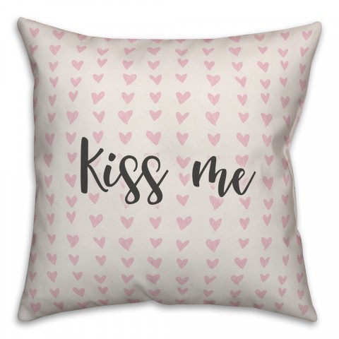 Kiss Me Spun Poly Pillow
