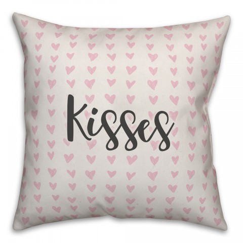 Kisses Spun Poly Pillow