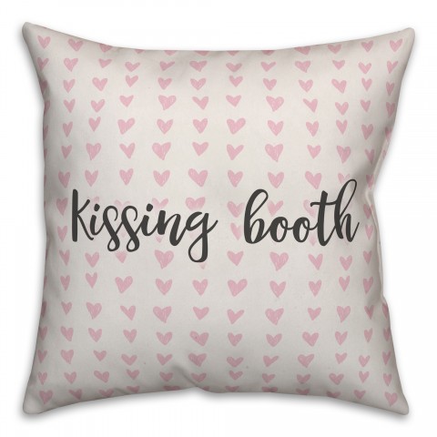 Kissing Booth Spun Poly Pillow