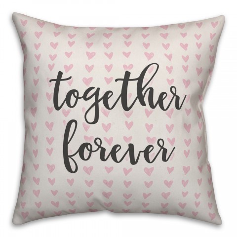 Together Forever Spun Poly Pillow