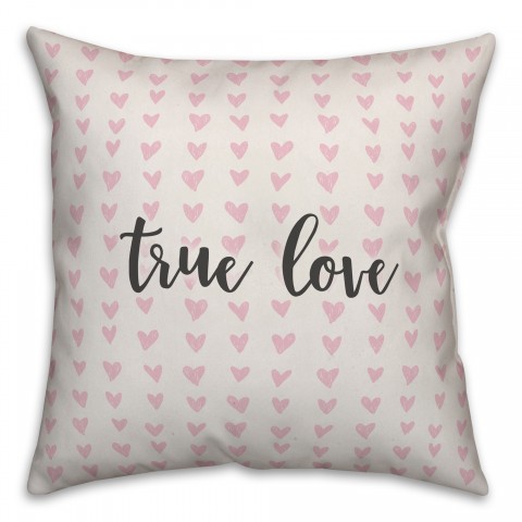 True Love Spun Poly Pillow
