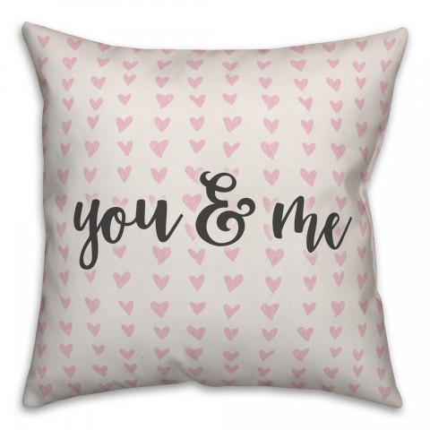 You & Me Spun Poly Pillow