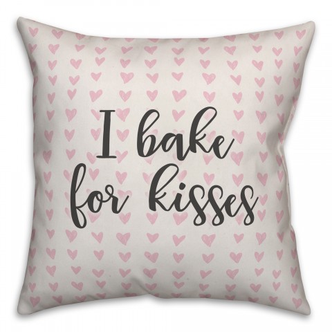 I Bake For Kisses Spun Poly Pillow