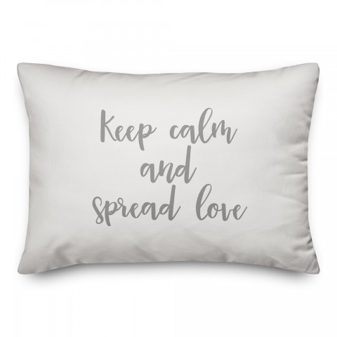Keep Calm And Spread Love  Pillow