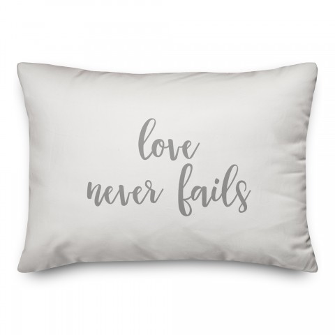 Love Never Fails  Pillow
