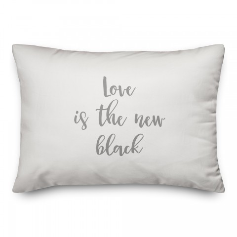 Love is The New Black  Pillow