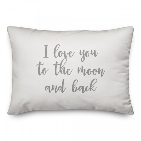 I Love You To The Moon And Back  Pillow