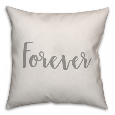 Forever 16x16 Spun Poly Pillow Cover
