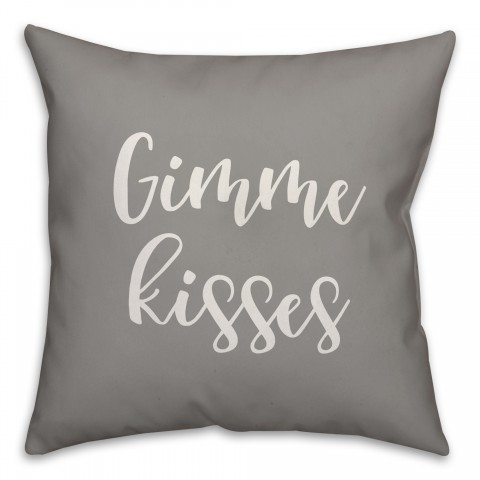 Gimme Kisses 16x16 Spun Poly Pillow Cover