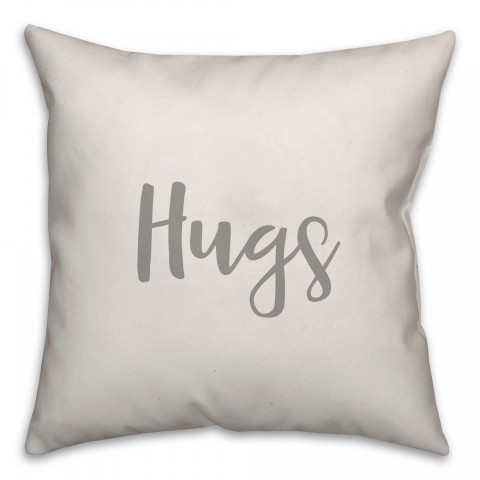 Hugs 16x16 Spun Poly Pillow Cover
