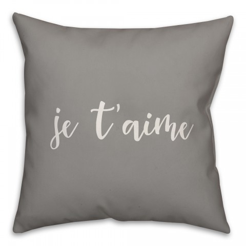 Je T'Aime 16x16 Spun Poly Pillow Cover