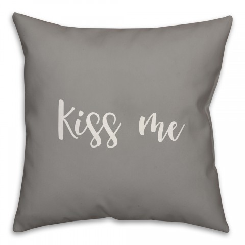 Kiss Me 16x16 Spun Poly Pillow Cover