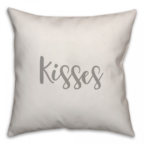 Kisses 16x16 Spun Poly Pillow Cover