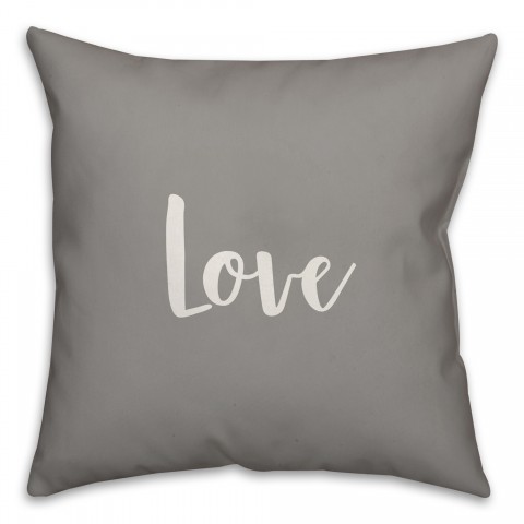 Love 16x16 Spun Poly Pillow Cover