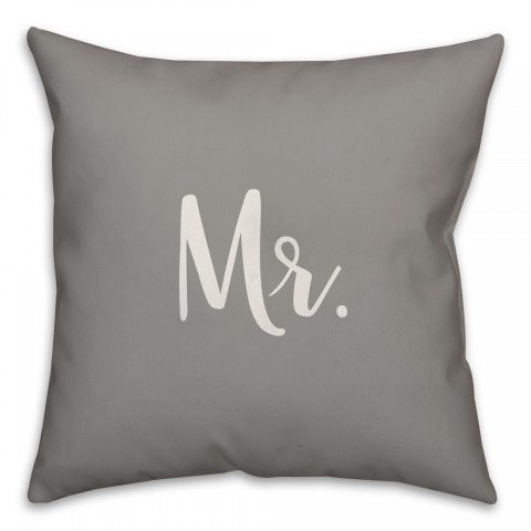 Mr. 16x16 Spun Poly Pillow Cover