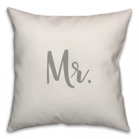 Mr. 16x16 Spun Poly Pillow Cover