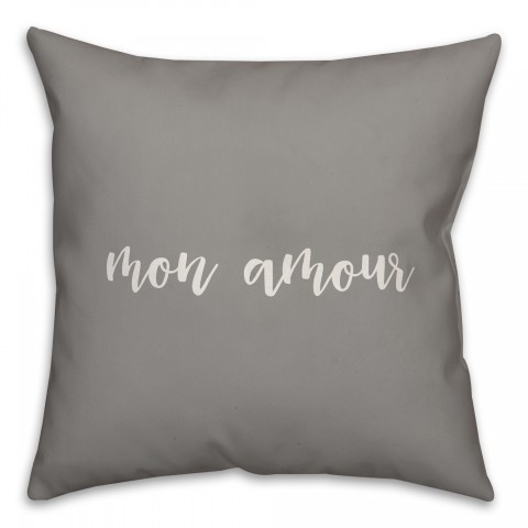 Mon Amour 16x16 Spun Poly Pillow Cover