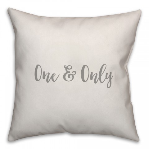 One & Only 16x16 Spun Poly Pillow Cover