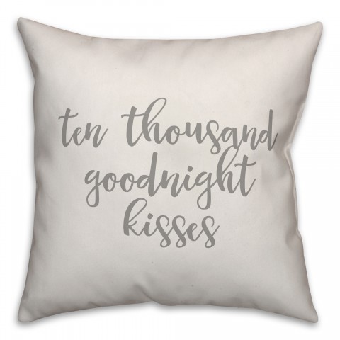 Ten Thousand Goodnight Kisses 16x16 Spun Poly Pillow Cover