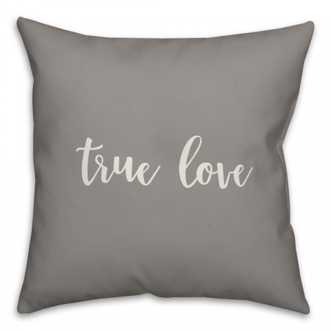 True Love 16x16 Spun Poly Pillow Cover