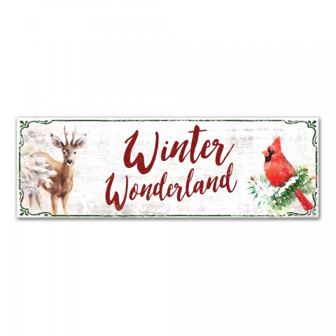 Winter Wonderland 12x36 Canvas Wall Art