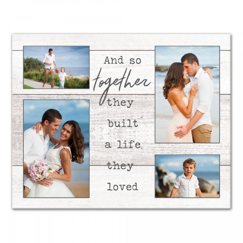 Built A Life They Loved 16x20 Personalized Canvas Wall Art
