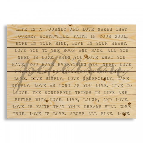 Love Phrases 20x14 Personalized Pallet Wood Art