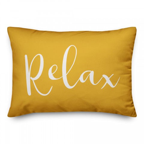 Relax Script Pillow