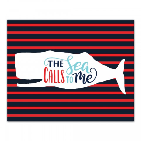 The Sea Calls to Me 16x20 Canvas Wall Art