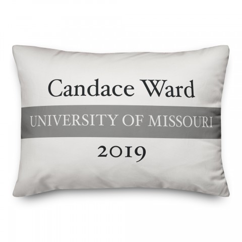 Simple Band Buffalo Check 14x20 Personalized Spun Poly Pillow