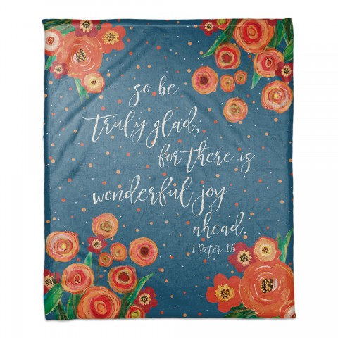 Wonderful Joy Ahead 50x60 Coral Fleece Blanket