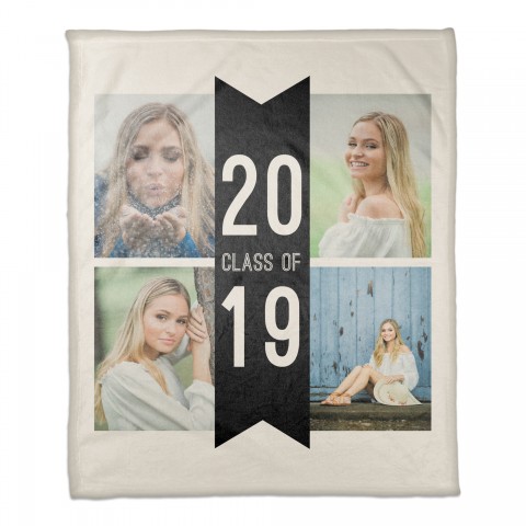 Class of Collage 50x60 Personalized Coral Fleece Blanket