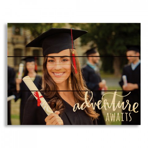 Adventure Awaits 14x10.5 Personalized Pallet Wood Art
