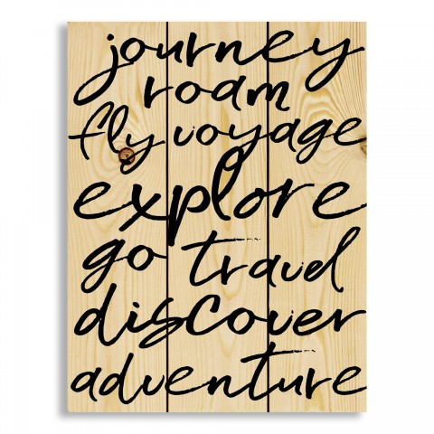 Exploring Words 10.5x14 Pallet Wood Art
