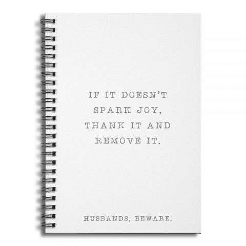 Husbands, Beware 6x8 Ruled Spiral Notebook
