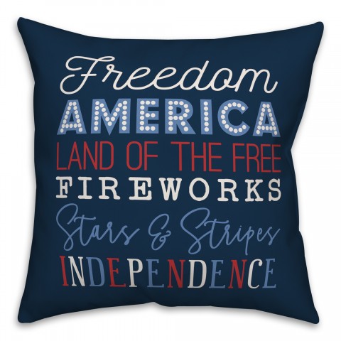American Words 18x18 Spun Poly Pillow